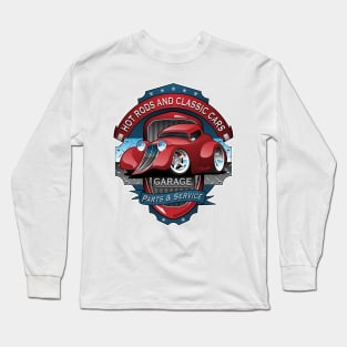 Hot Rods and Classic Cars Garage Long Sleeve T-Shirt